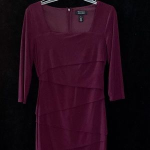 WHBM Burgundy Dress
